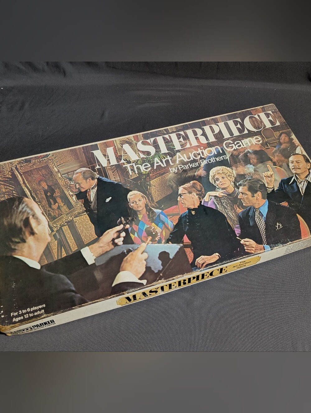 Masterpiece The Art Auction Board Game Vtg 1970's Parker Brothers *Read